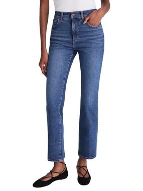 Madewell The Petite Vintage Flare Crop Jean High Rise Magic Pockets NWT Size 27P